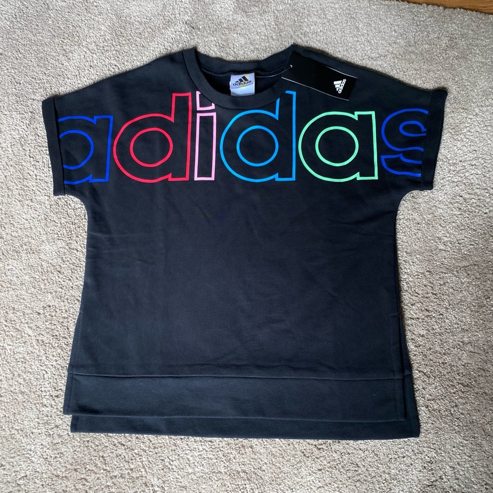 Adidas short sleeve sweatshirt